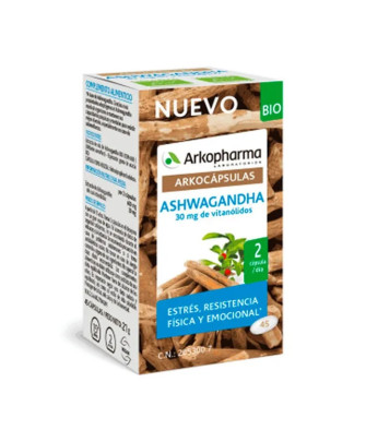 Arkocapsulas Ashwagandha Bio 45 Capsules - Renforcez votre bien-être