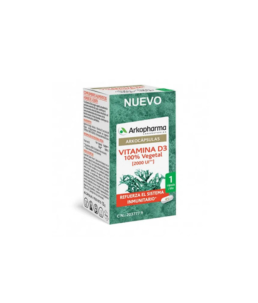 Arkocapsulas Vitamine D3 45 Capsules - Renforcez votre système immunitaire