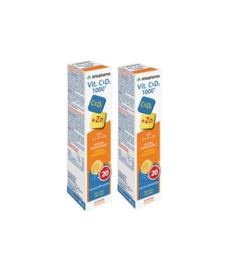 Boostez votre immunité avec Arkopharma Vitamine C et D3 1000mg!