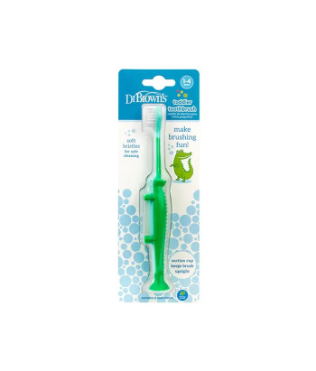 Brosse à dents Dr. Brown's pour enfants 1-4 ans - Crocodile