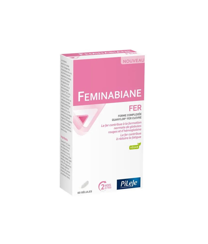Pileje Feminabiane Fer : 60 Capsules Compléments Alimentaires
