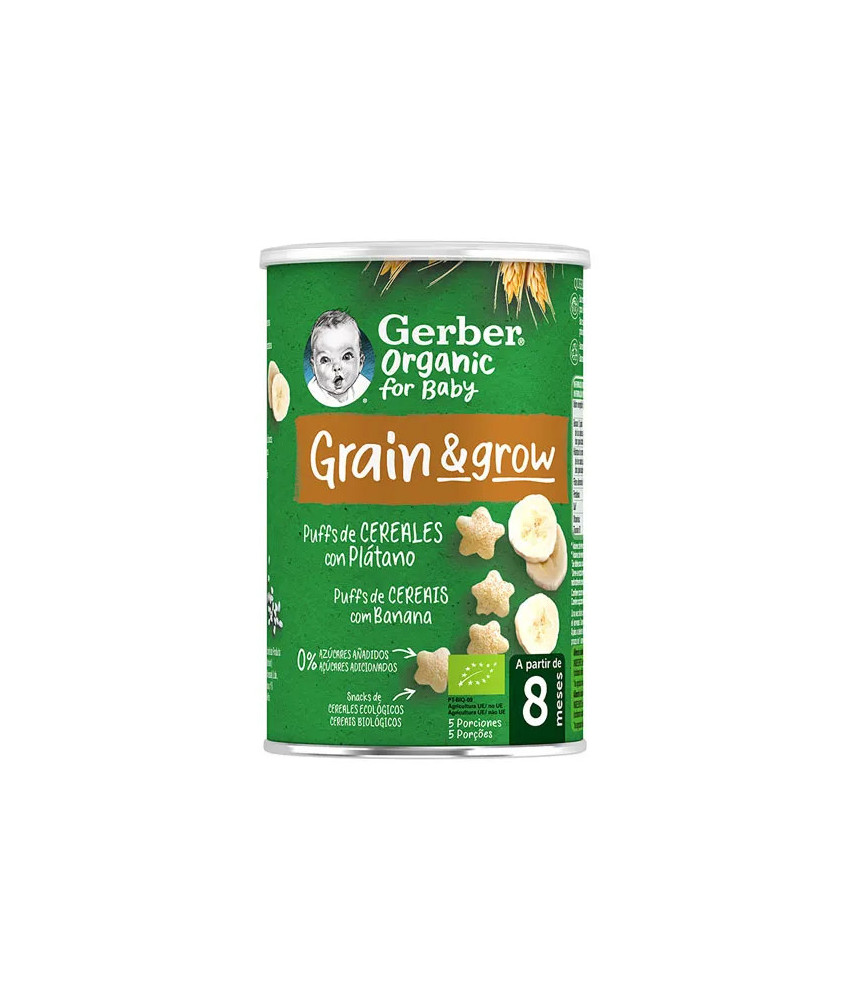 Céréales Soufflées Biologiques à la Banane Gerber