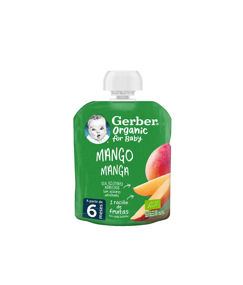Délicieuse purée bio Gerber en sachet 90g