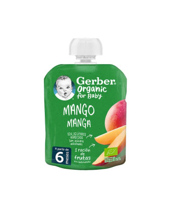Délicieuse purée bio Gerber en sachet 90g