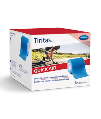 Pansements Quick Aid 6cm x 2m Bleu - Trousse premiers secours