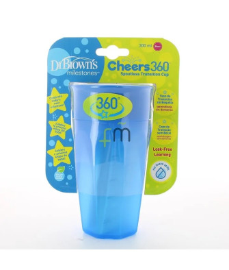 Gobelet 360 Sans Bec Bleu 300ml pour Enfant