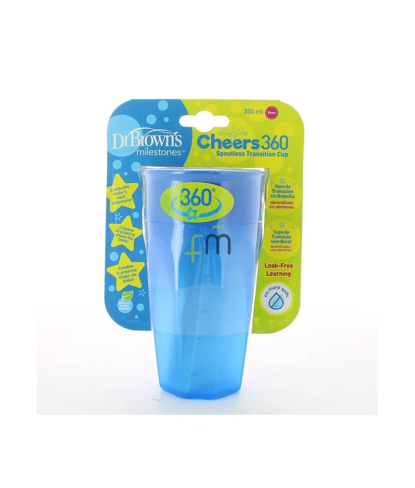 Gobelet 360 Sans Bec Bleu 300ml pour Enfant