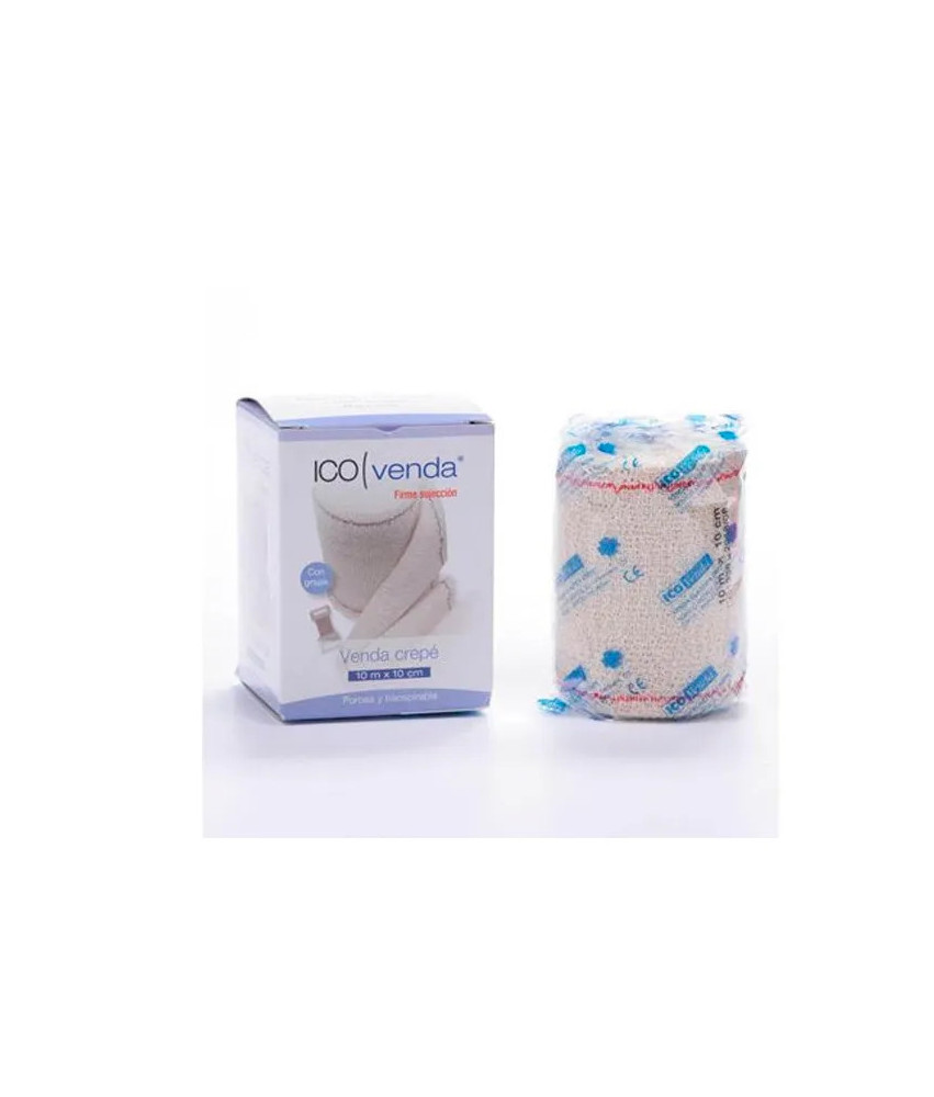 Bandage Crêpe Ico 10x10cm - Trousse premiers secours