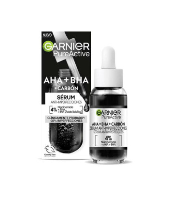 Sérum anti-imperfections Garnier Pure Active Aha Bha Charbon 30ml