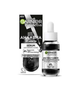 Sérum anti-imperfections Garnier Pure Active Aha Bha Charbon 30ml