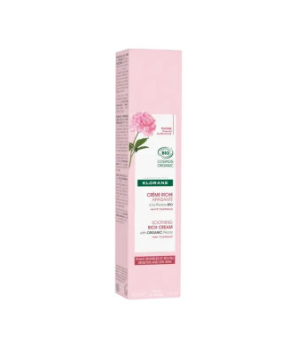 Crème riche Klorane Peony 40ml - Soin du visage