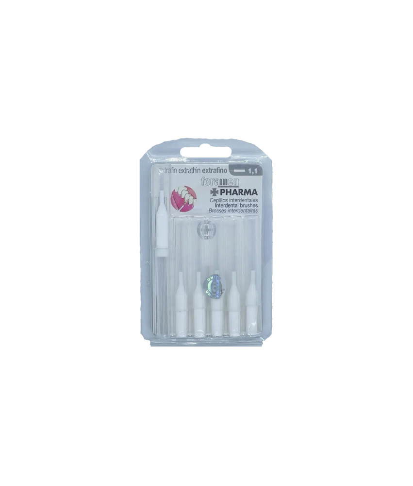 Brossettes interdentaires Foramen Cepillo Extrafin 1,1 mm - Pack de 6