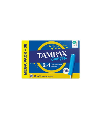 Tampax Compak Tampón Regular 38 U - Confort et protection
