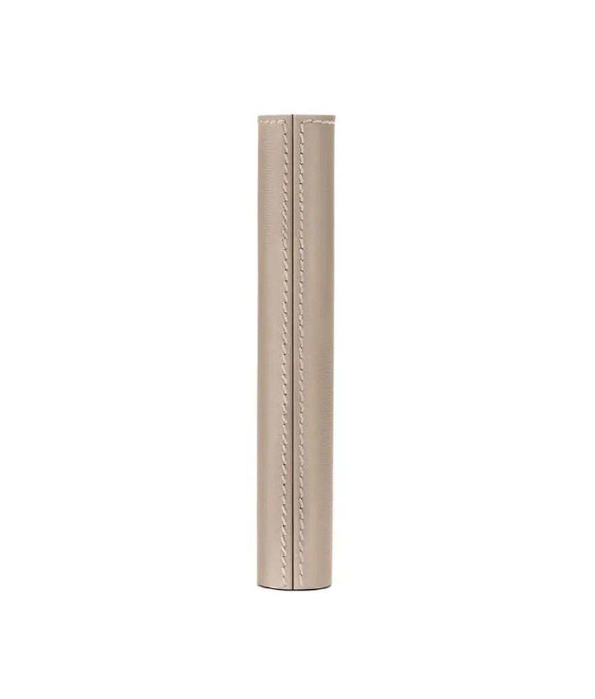 Étui en cuir beige La Bouche Rouge