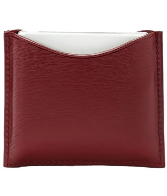 Étui Compact en Cuir de Chocolat La Bouche Rouge
