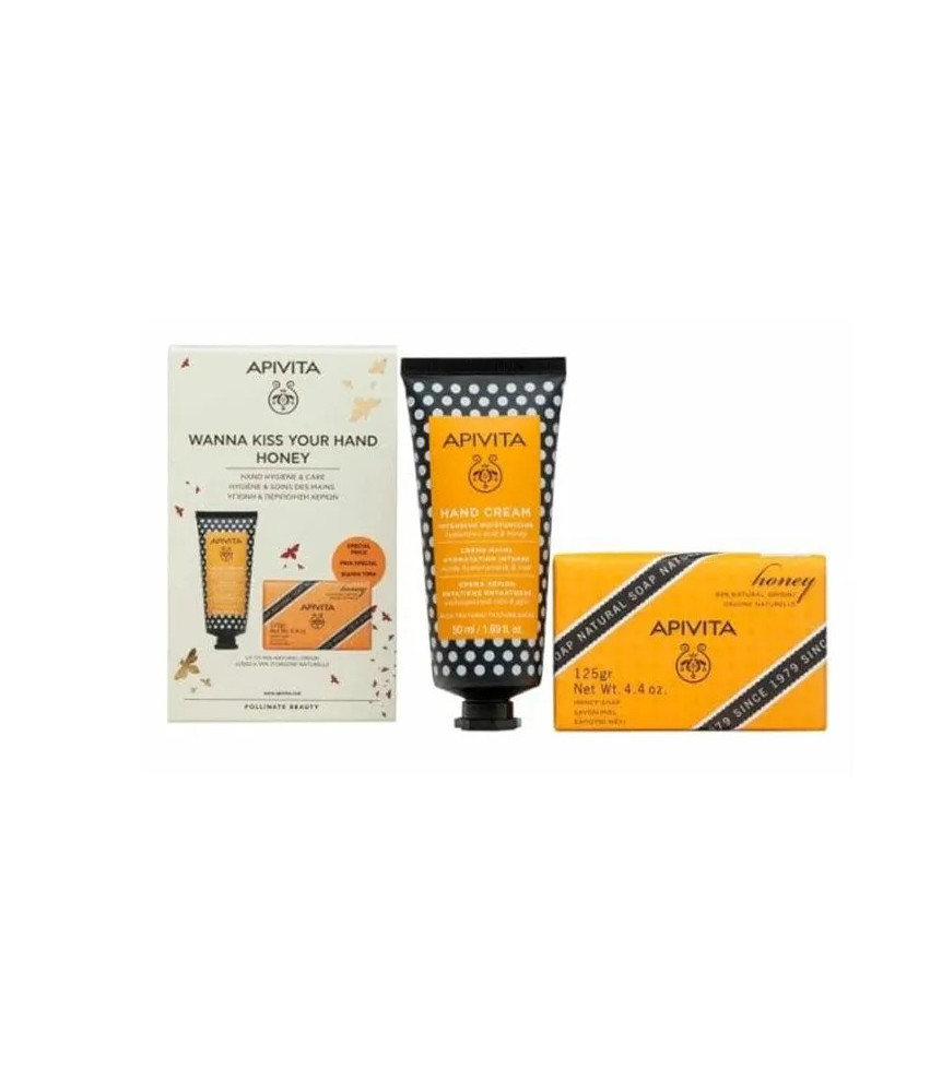 Duo mains douces : Crème Miel 50g + Savon Naturel 125g