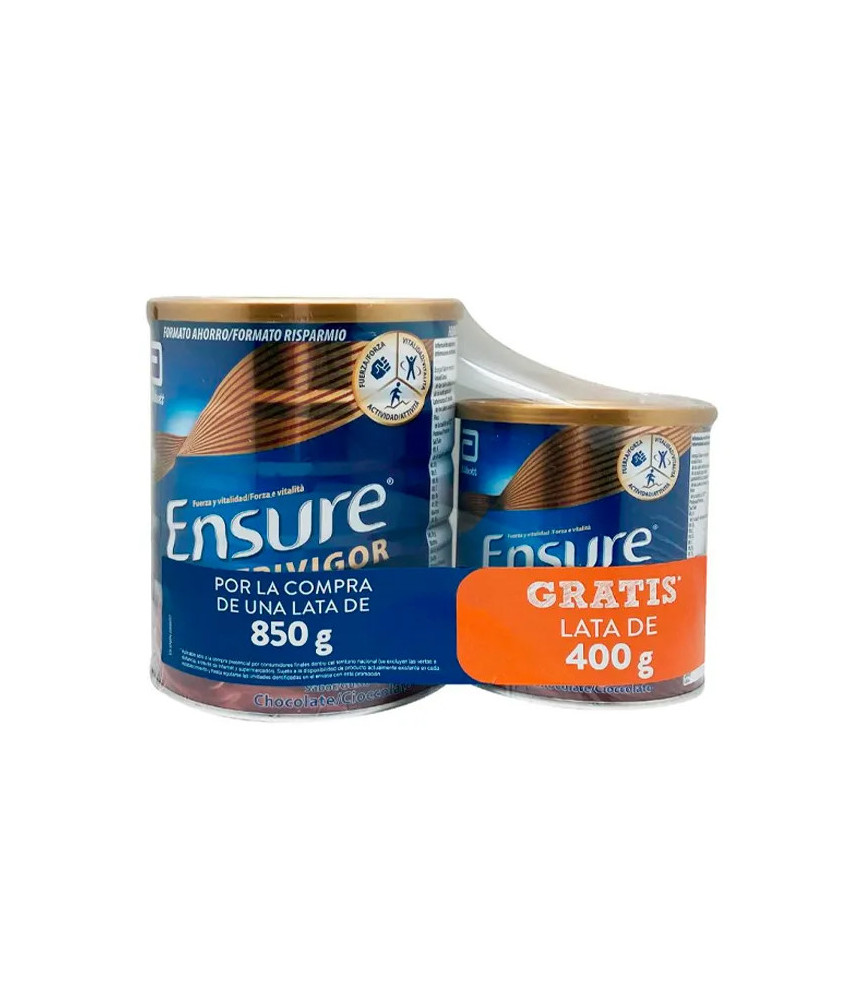 Booster d'énergie: Ensure Nutrivigor Chocolat 850g + 400g Gratuit