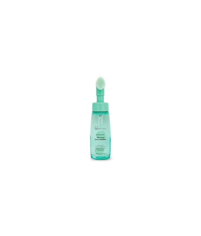 Nettoyez votre peau en douceur avec le nettoyant moussant à l'aloe vera IDC Institute 240ml
