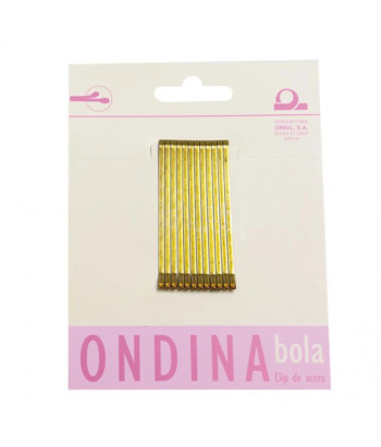 Pinces Ondina Eurostil 50mm - Lot de 12 Clips Bronze