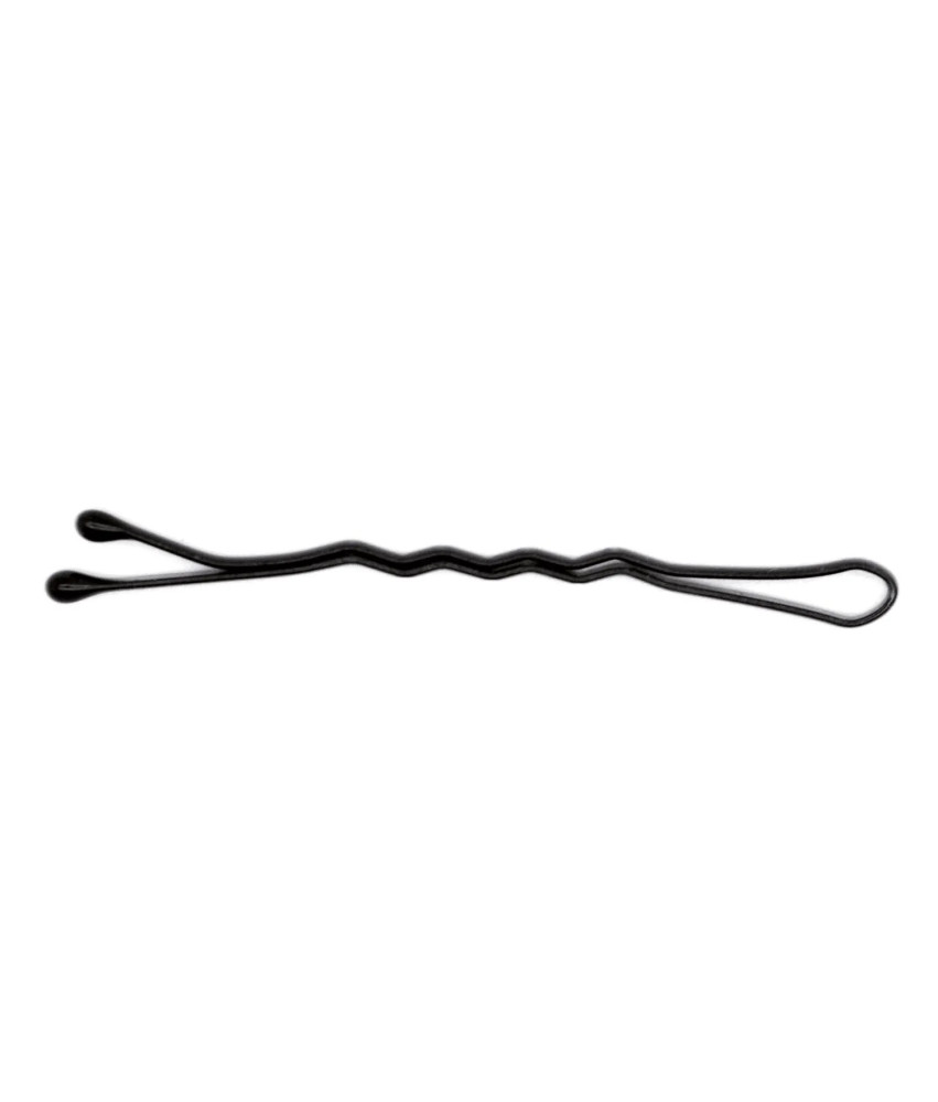 Accessoires capillaires Eurostil: Boîte de 24 clips à double onde noirs