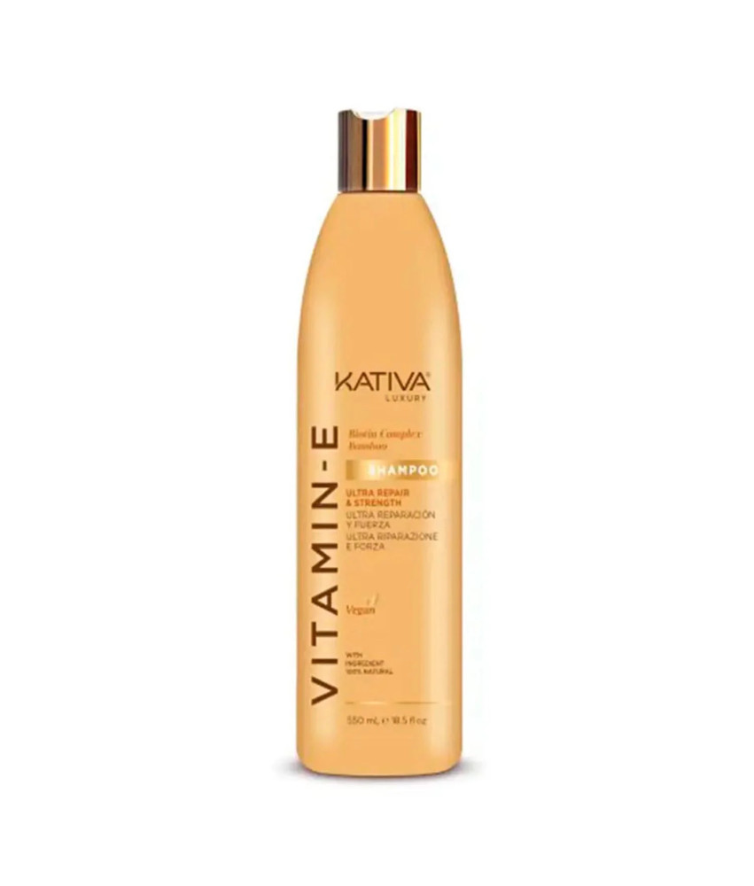 Shampooing Kativa 550ml - Vitamine E, Biotine et Bambou