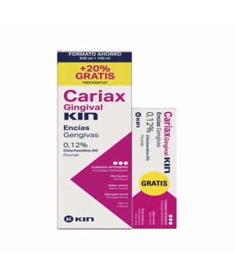 Kit Kin Cariax Gingival: Bain de bouche 600ml + Dentifrice 100ml