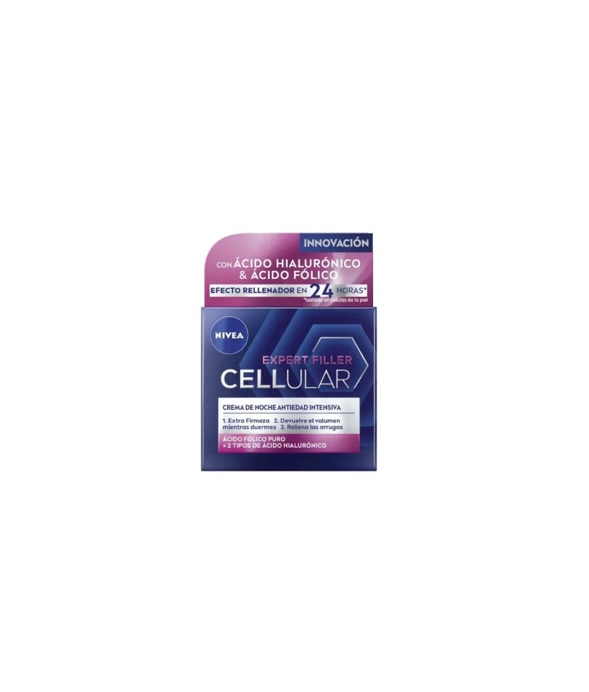 NIVEA Cellular Filler: Crème Nuit Hyaluronique & Acide Folique 50ml