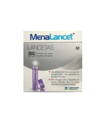 Menalancet 30g 50 Lancettes : Des lancettes de qualité pour votre santé