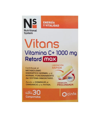 Vitamine C+ 1000mg Retard Max - Boostez votre système immunitaire!