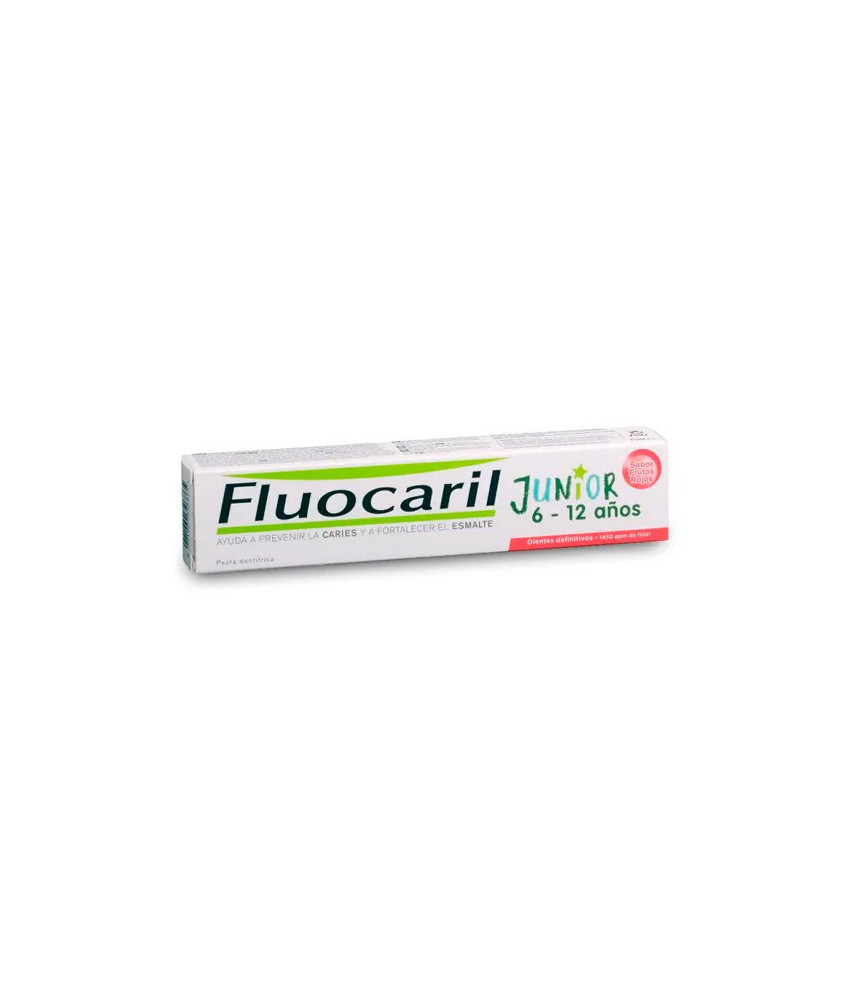 Fluocaril Junior Gel Fruits Rouges 75ml - Sourire fruité et protégé