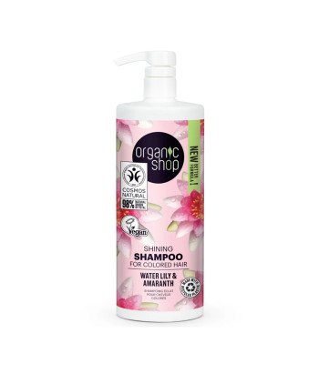 Shampoing cheveux colorés Organic Shop nénuphar 1000ml