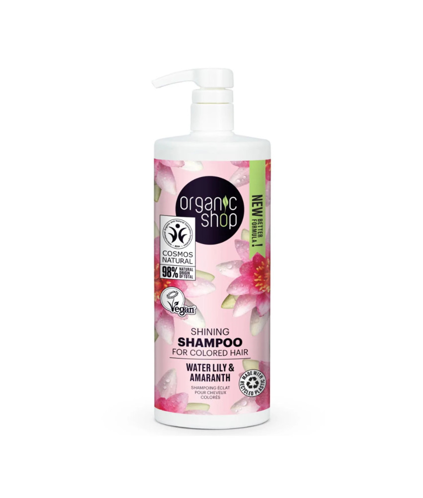 Shampoing cheveux colorés Organic Shop nénuphar 1000ml