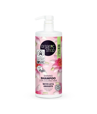 Shampoing cheveux colorés Organic Shop nénuphar 1000ml