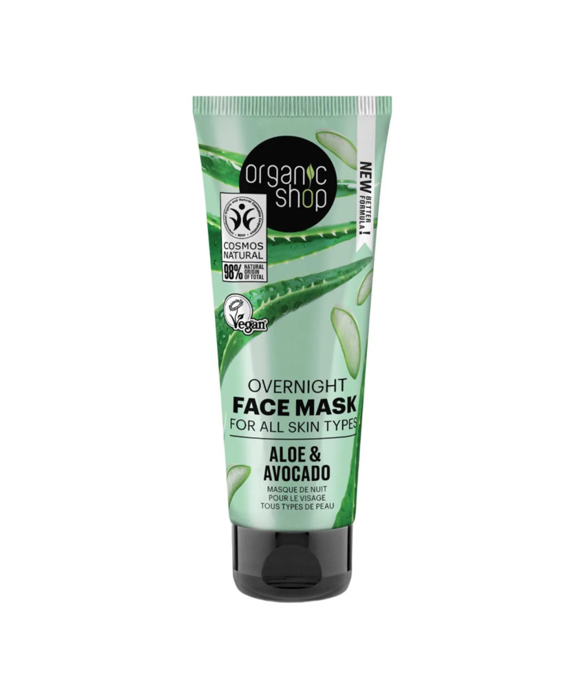 Masque facial nuit à l'aloe vera Organic Shop 75ml