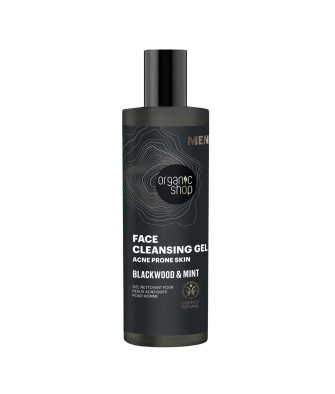 Gel nettoyant anti-acné Organic Shop Men Blackwood 200ml