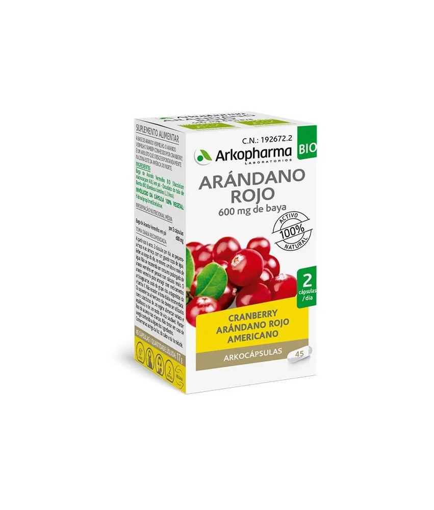 Arkopharma Canneberge: 45 Capsules pour le bien-être intestinal