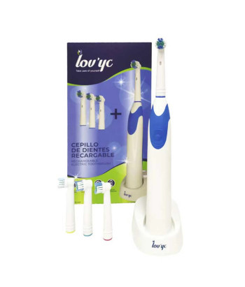 Brosse à dents électrique rechargeable Elie Saab Lovyc 4 têtes - Innovation pour un sourire éclatant