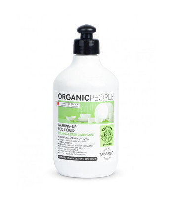 Savourez la fraîcheur naturelle de notre liquide vaisselle écologique Citron Menthe de Organic People. Un nettoyage respectueux 