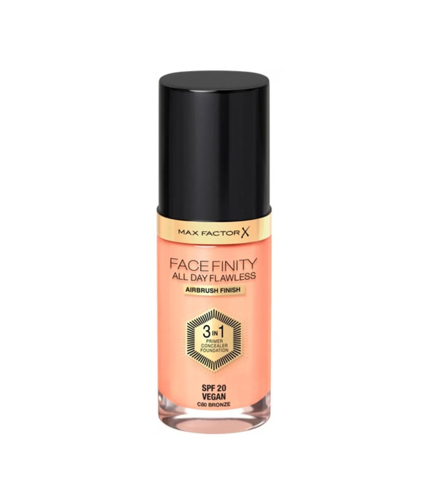 Max Factor Facefinity 3en1 - Primer, Concealer et Fond de Teint 80-Bronze 30ml