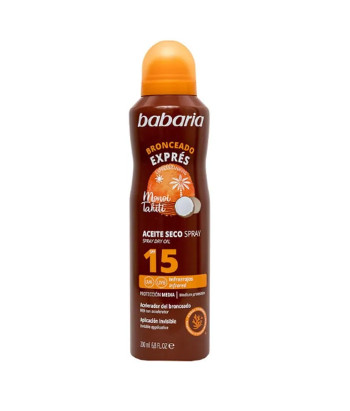 Babaria Monoi Tahiti Dry Oil SPF15 200ml - Protection Solaire