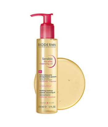 Démaquillage en douceur avec Bioderma Sensibio Huile Micellaire