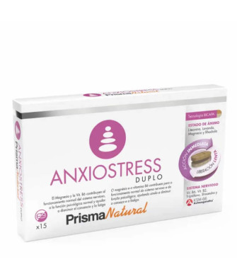 Prisma Natural Anxiostress Duplo: 15 Comprimés Bicouches