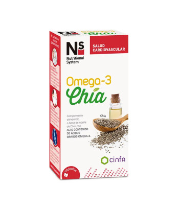 Protégez votre cœur avec Ns Cardioprotecteur Oméga-3 Chia 120 Capsules