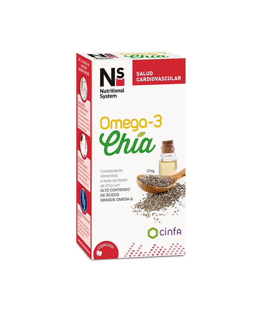 Protégez votre cœur avec Ns Cardioprotecteur Oméga-3 Chia 120 Capsules