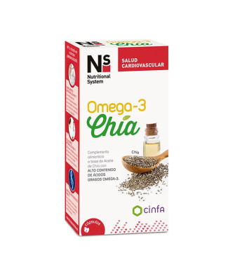 Protégez votre cœur avec Ns Cardioprotecteur Oméga-3 Chia 120 Capsules