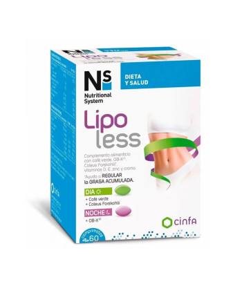 Brûlez les graisses avec Ns Lipoless 60 Comprimés