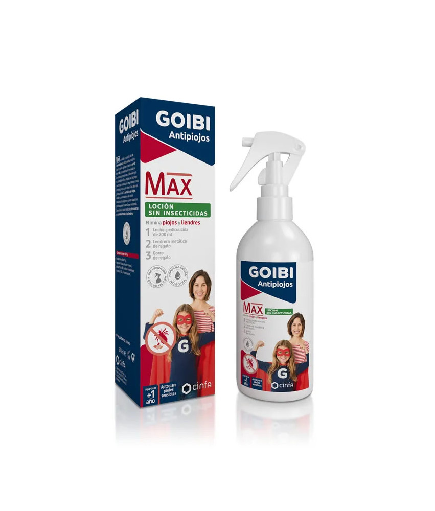Goibi Anti-Poux Max 200ml: traitement efficace contre les poux