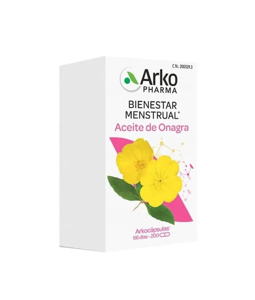 Arkogélules Huile D'Onagre 200 Capsules - L'éclat de la peau
