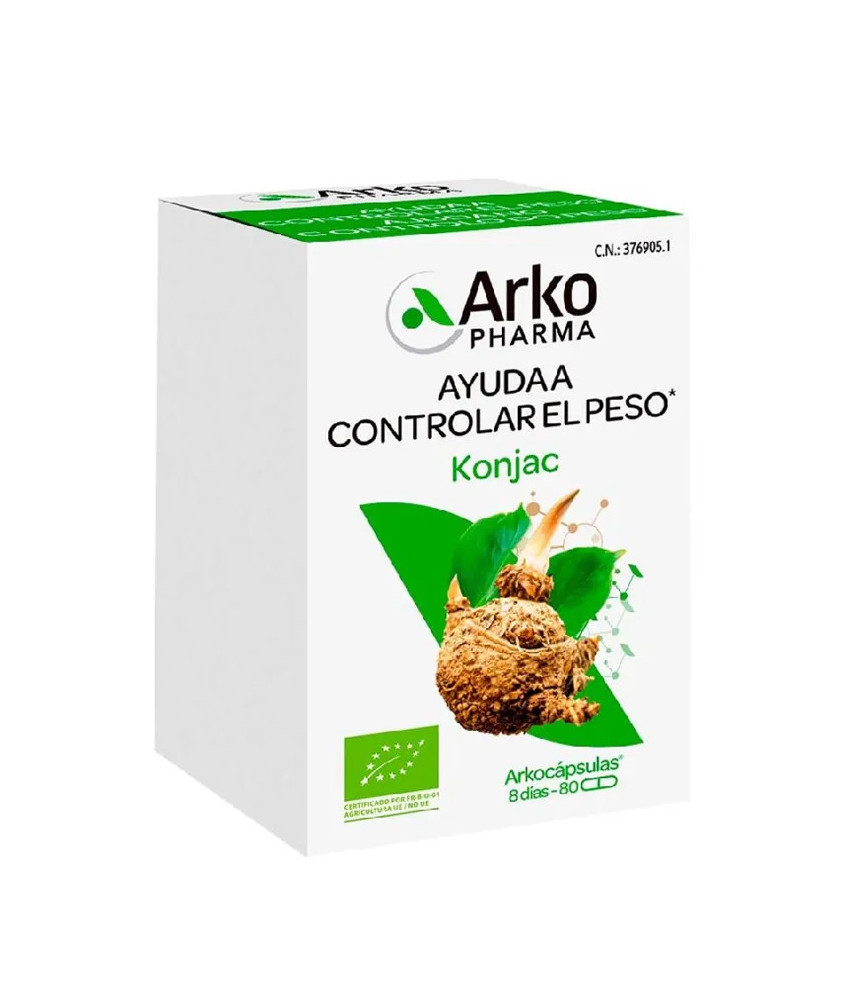 Arkogélules Glucomannane: 80 Capsules pour Minceur naturelle