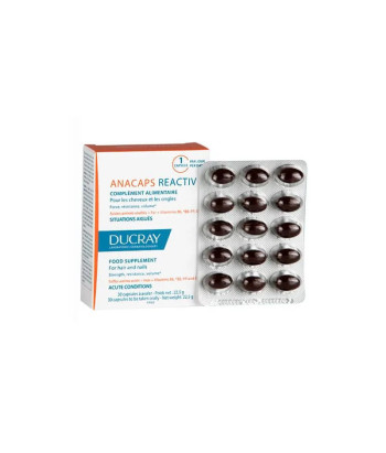 Ducray Anacaps Reactiv - 30 Capsules pour Cheveux en Santé